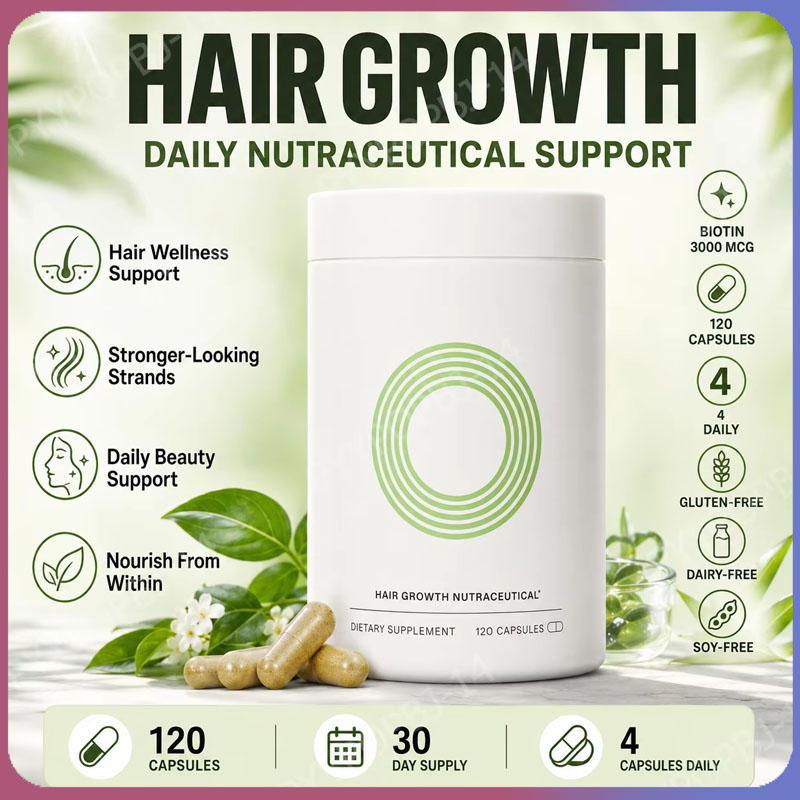 Herbal Supplement - Cápsulas de Nutrición Capilar a Base