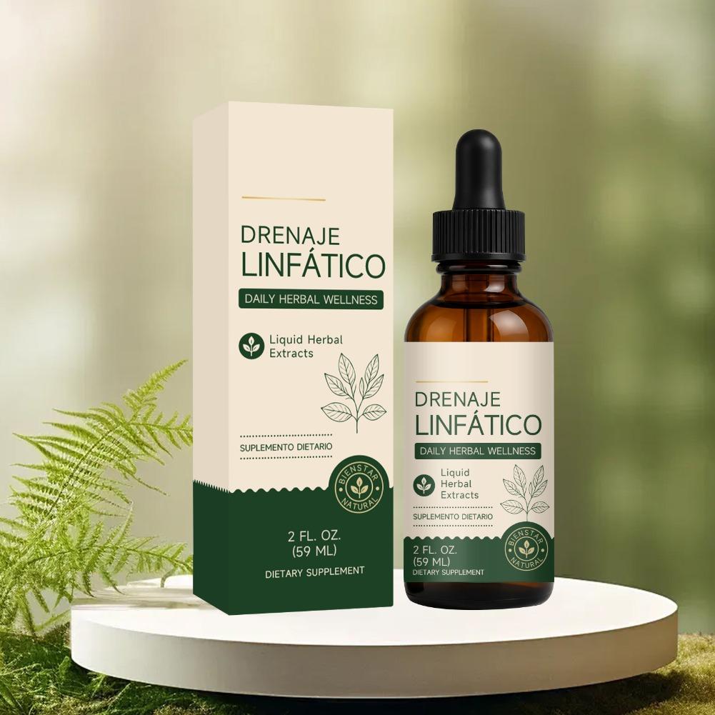 Herbal Supplement - 59ml Gotas de Drenaje Linfático, Líquido